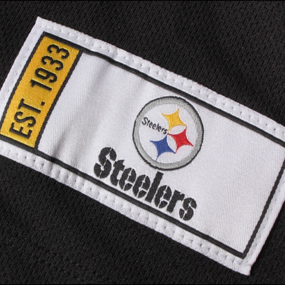 Pittsburgh Steelers Black/Gold T-Shirt Jersey - Picture 6 of 6